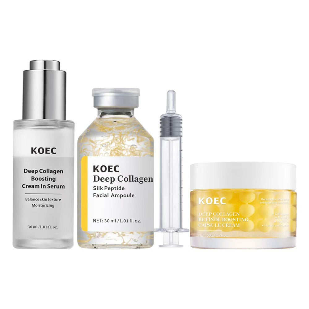 Collagen Skincare Set with Ampoule and Cream
